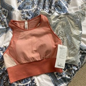 Mango lululemon ebb to train bra brand new!
